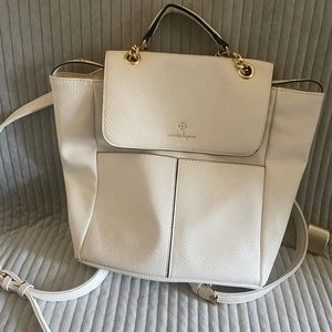 Small white backpack